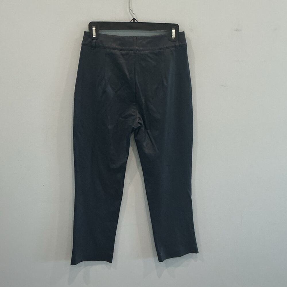 Commando Womens Crop High Rise Vegan Leather Pants XS Black Punk Western Rave